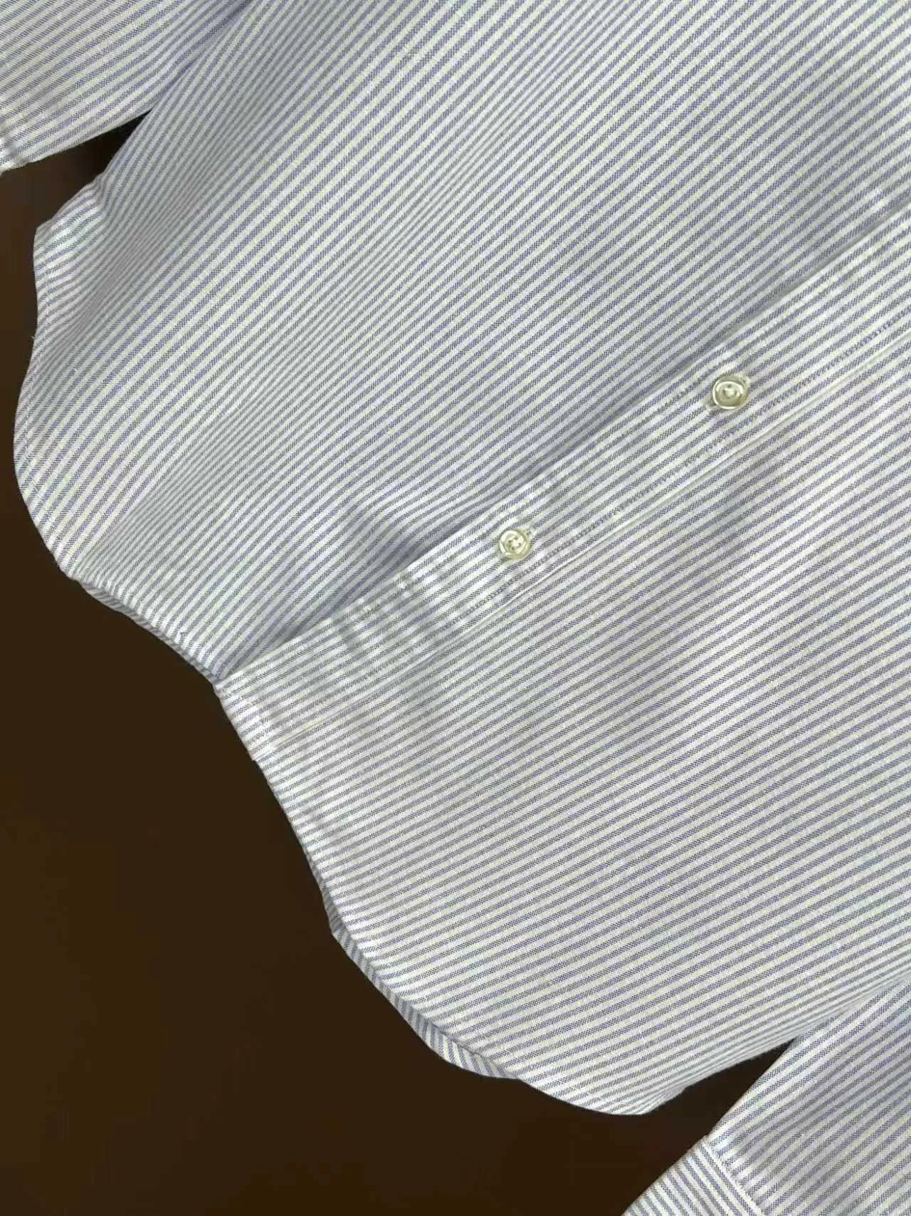 P360 Polo 25ss new logo embroidered striped square collar casual long-sleeved shirt, men's size: XS.S.M.L.XL.